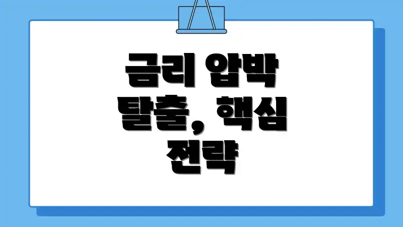 금리 압박 탈출, 핵심 전략