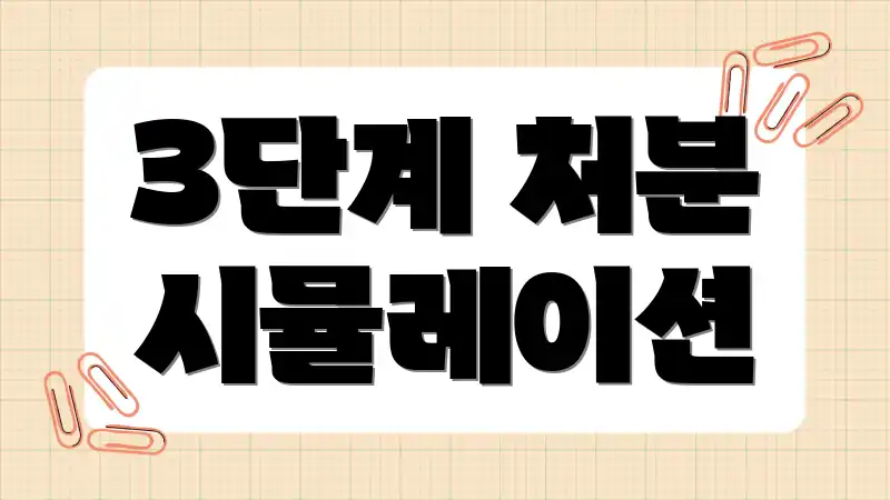 3단계 처분 시뮬레이션