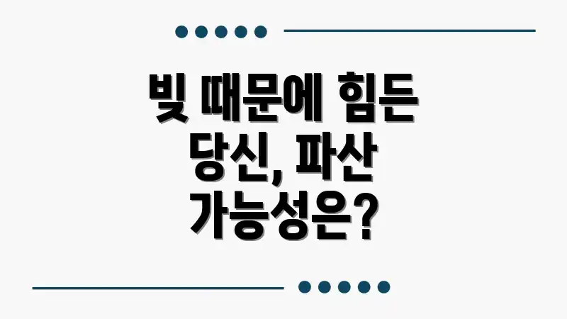 빚 때문에 힘든 당신, 파산 가능성은?