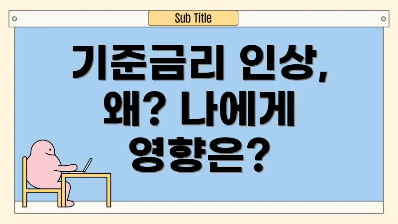 기준금리 인상, 왜? 나에게 영향은?