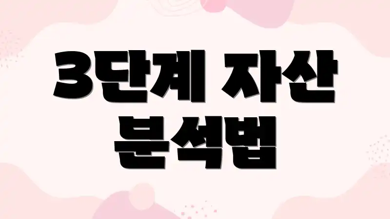 3단계 자산 분석법