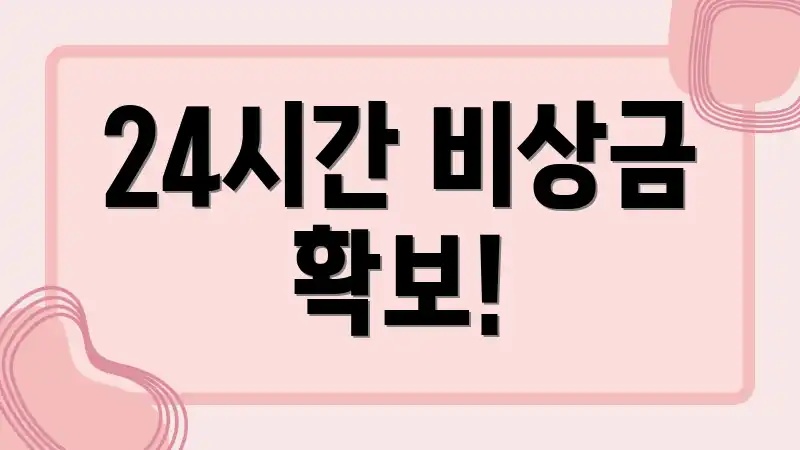 24시간 비상금 확보!