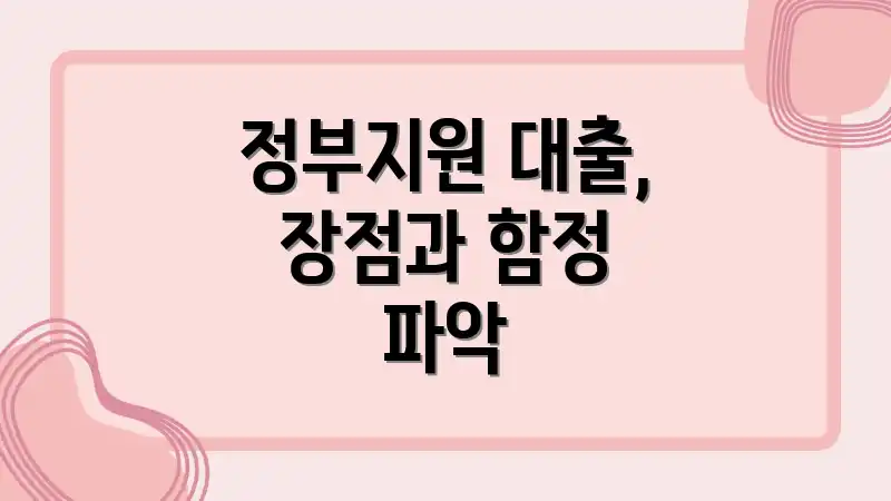정부지원 대출, 장점과 함정 파악