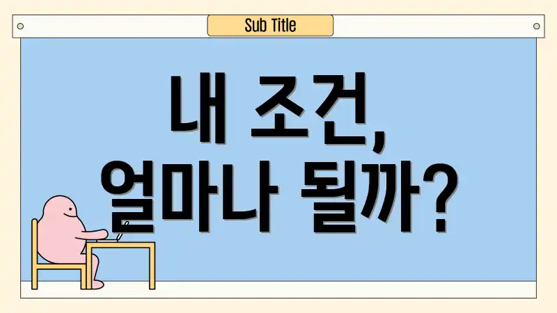 내 조건, 얼마나 될까?