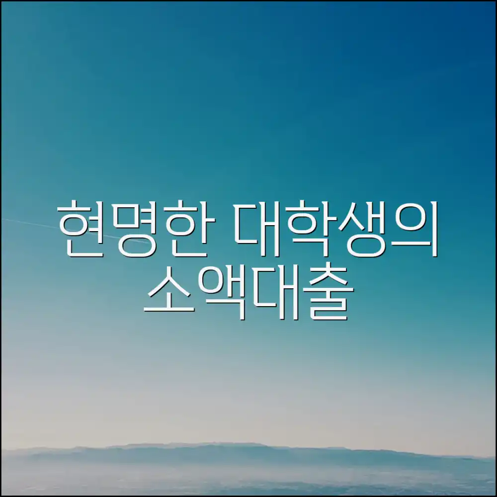 알뜰 대학생, 소액대출 현명하게 쓸까?