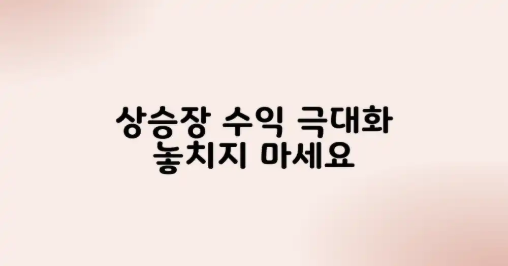 상승장 수익 극대화